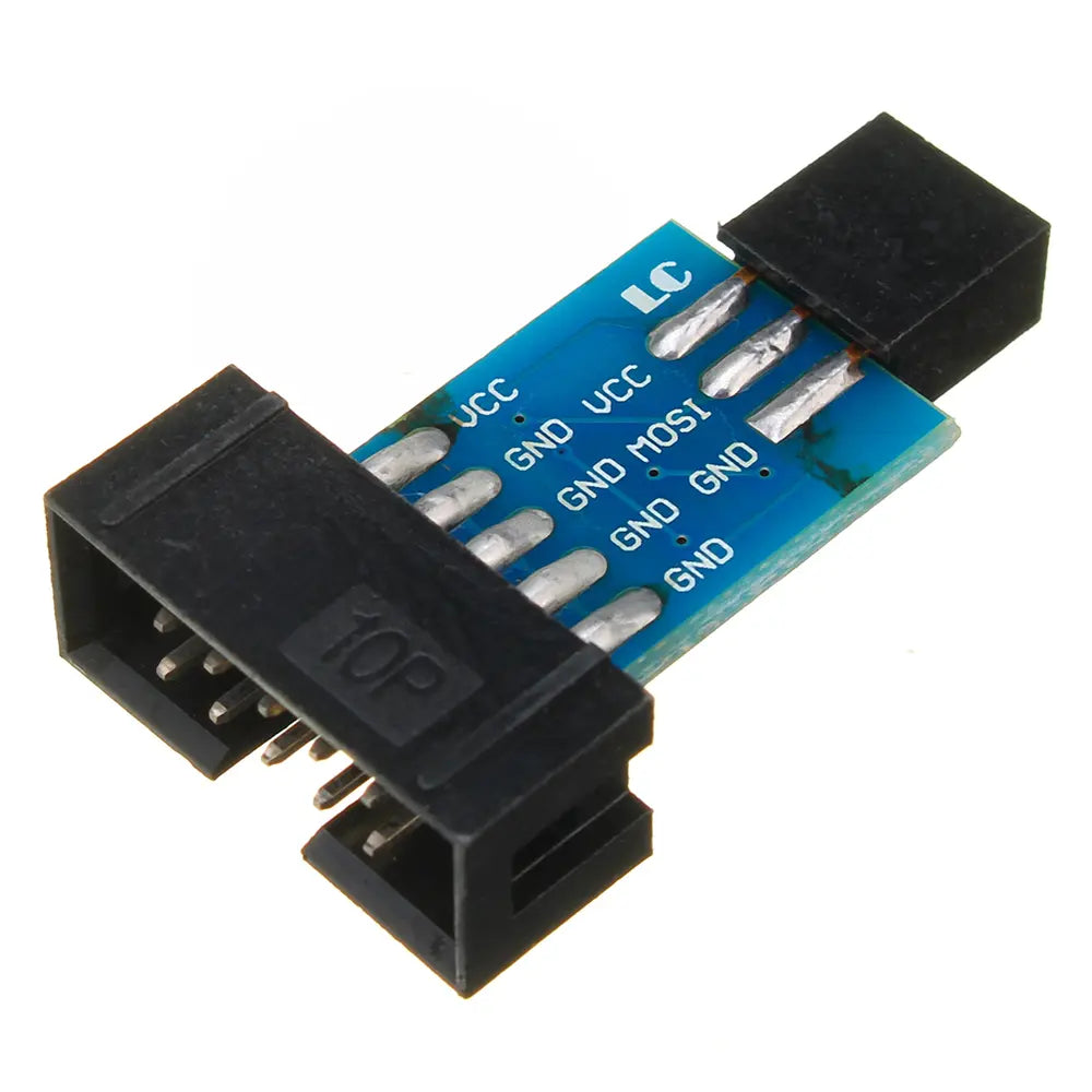 10 Pin to 6 Pin AVR ISP Adapter Board for USBASP AVRISP