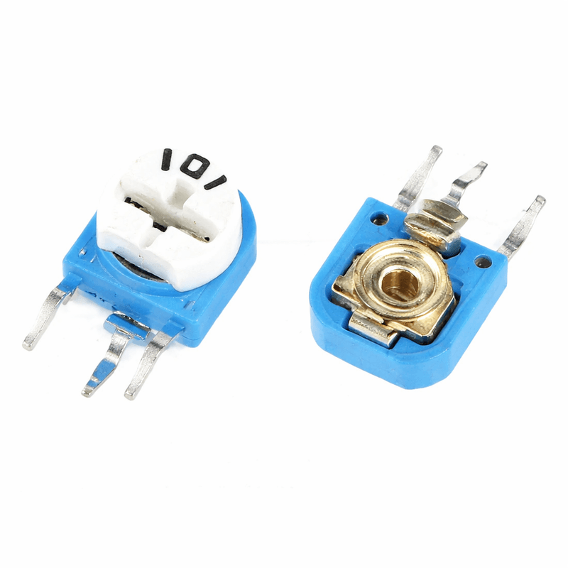 Multiturn Trimmer Potentiometer 500 Ohm to 1M Ohm Vertical Adjustable Resistor