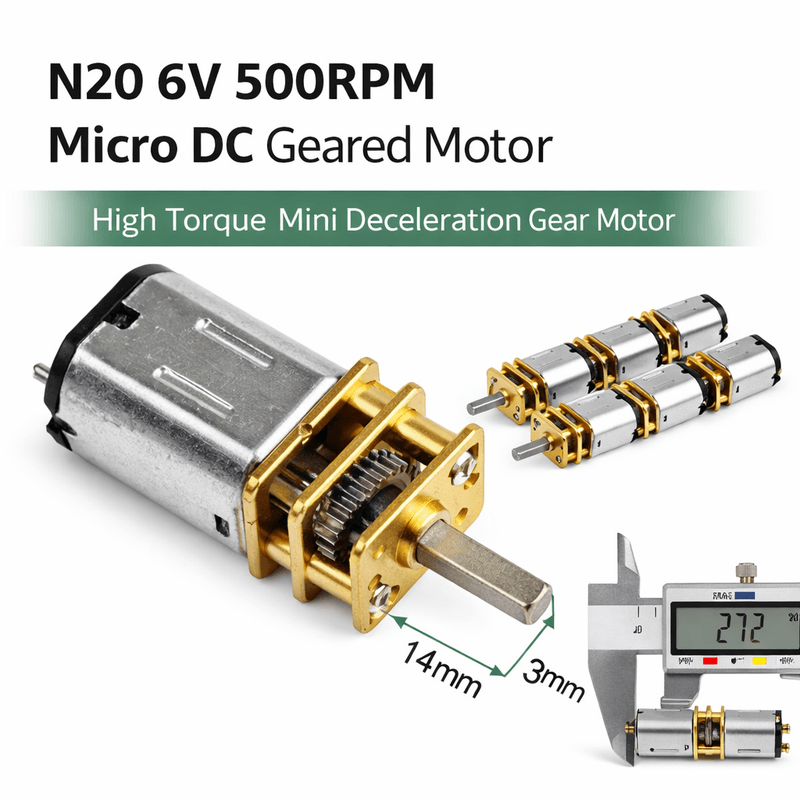 N20 6V 500RPM DC Geared Motor