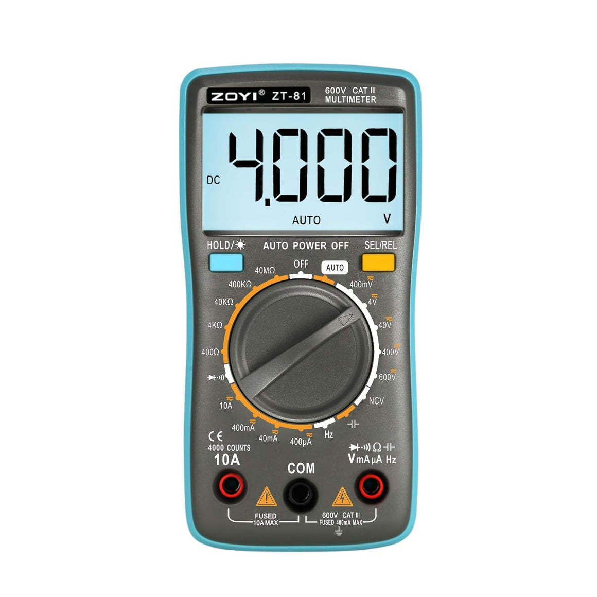 ZOYI ZT-81 Digital Multimeter (4000 Counts - True RMS)