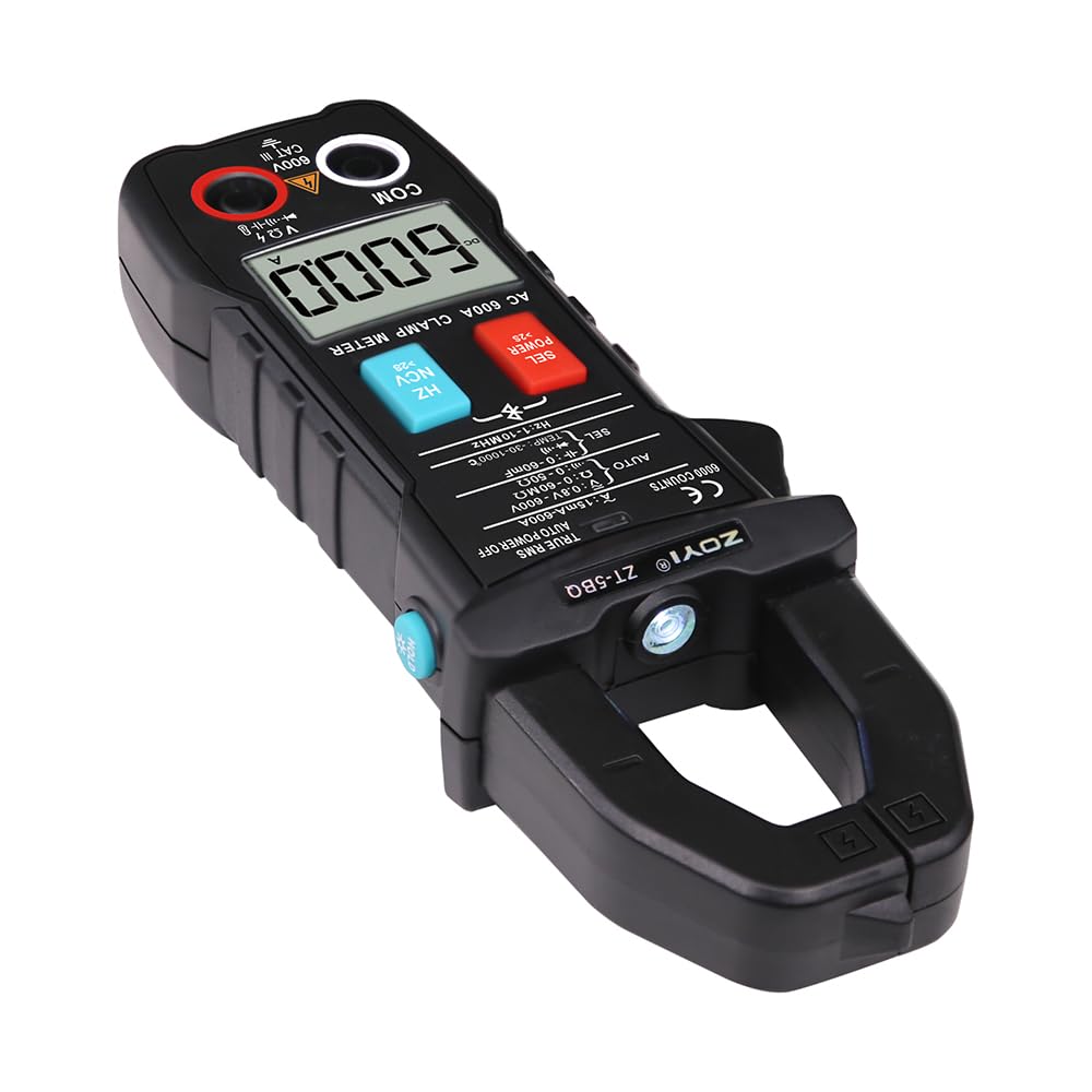 ZOYI ZT-5BQ Digital Bluetooth Clamp Meter & Multimeter (6000 Counts - True RMS)